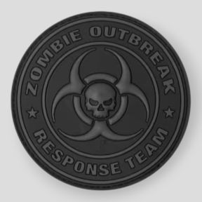 Naszywka PVC Zombie Outbreak - Blackops - JTG
