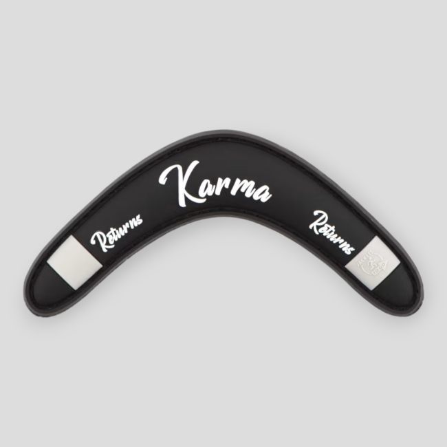 Patch PVC Karma Returns - Noir - JTG