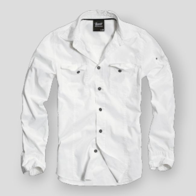 Chemise cintrée blanc - Brandit
