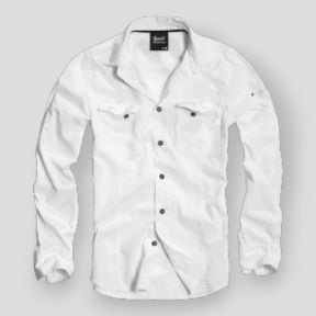 Chemise cintrée blanc - Brandit