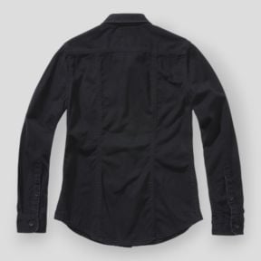 Chemise femme vintage manches longues noir - Brandit