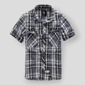Chemise manches courtes noir/anthracite - Brandit