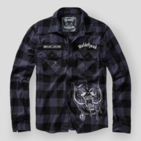 Motorhead Karohemd grau/schwarz - Brandit