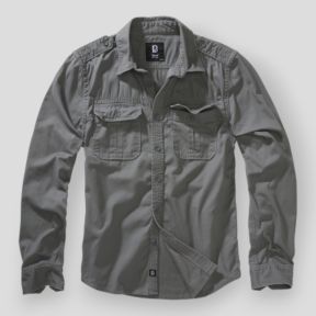 Chemise vintage manches longues camo gris - Brandit