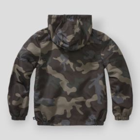 Kinder Sommer Windbreaker mit Reißverschluss darkcamo - Brandit
