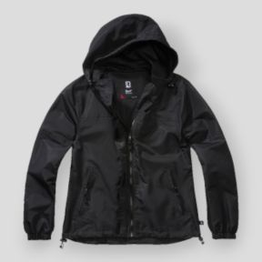 Dames zomer windbreaker met rits zwart - Brandit