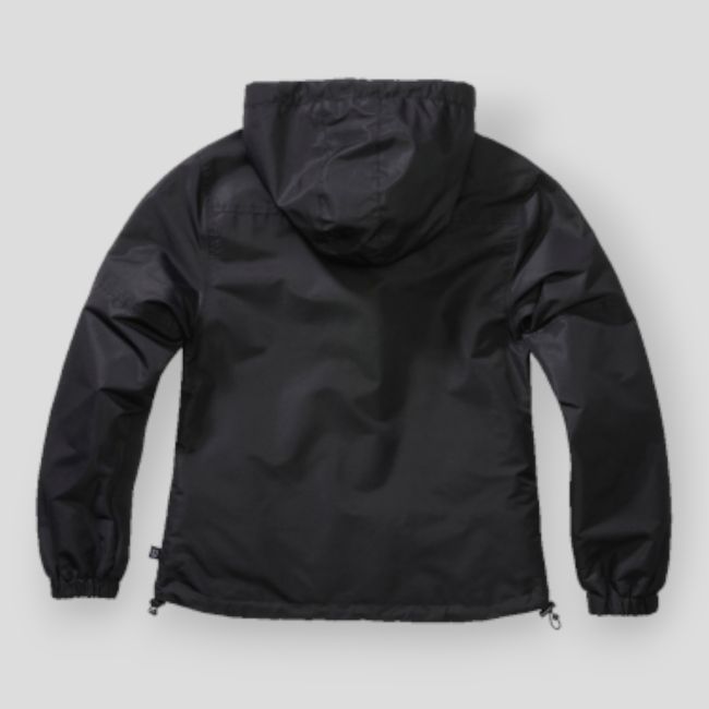 Coupe vent d'été femme zip noir - Brandit