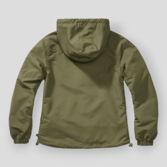 Dames zomer windbreaker met rits olijfgroen - Brandit