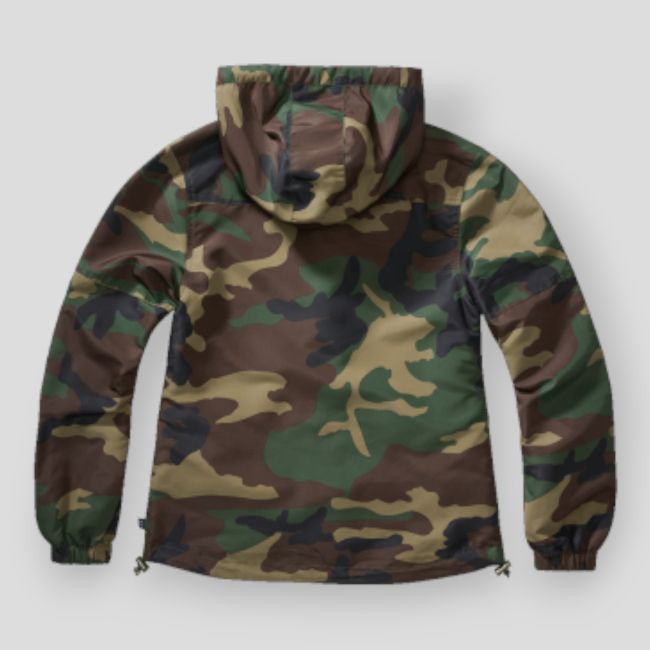 Dames zomer windbreaker met rits woodland - Brandit