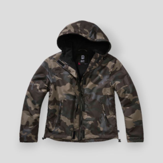 Coupe vent femme zip darkcamo - Brandit