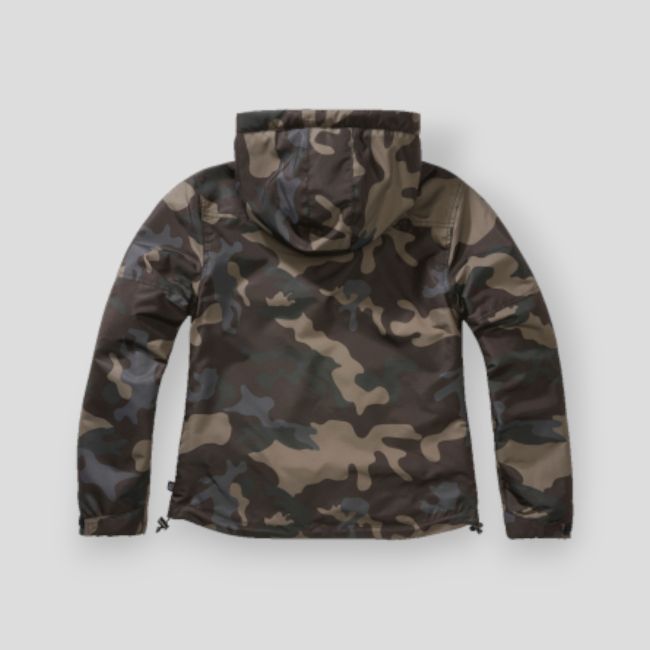 Damska kurtka wiatrówka z zamkiem darkcamo - Brandit