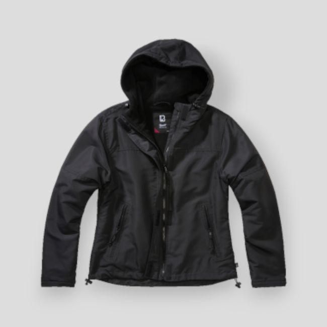 Coupe vent femme zip noir - Brandit