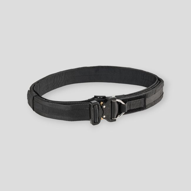 Tactische riem met Austrialpin Low Profile gesp - Zwart - Defcon 5