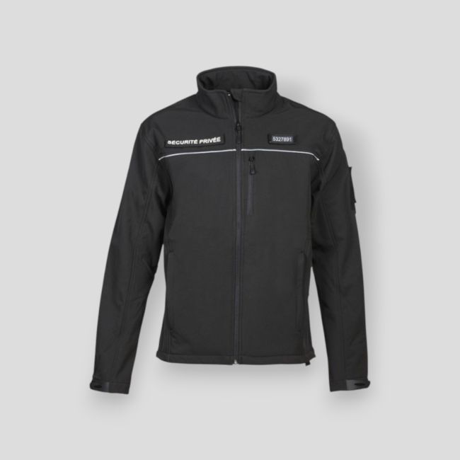 Kurtka softshell Ochrona Prywatna - Czarna - CityGuard