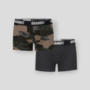 Lot de 2 caleçons darkcamo/noir - Brandit