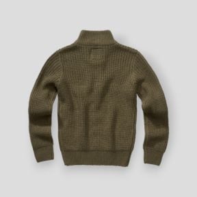 Dziecięcy sweter z zamkiem oliwkowy - Brandit