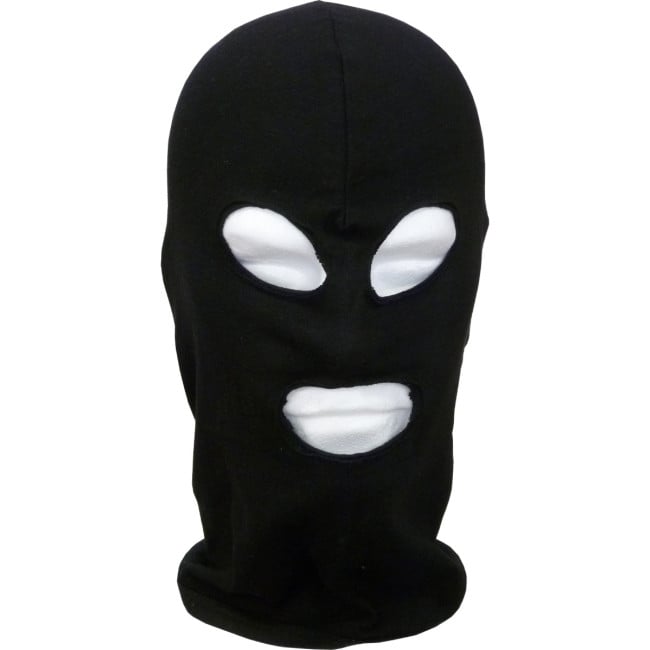 Cagoule 3 trous coton noir - CityGuard Cagoule 3 trous coton noir - CityGuard