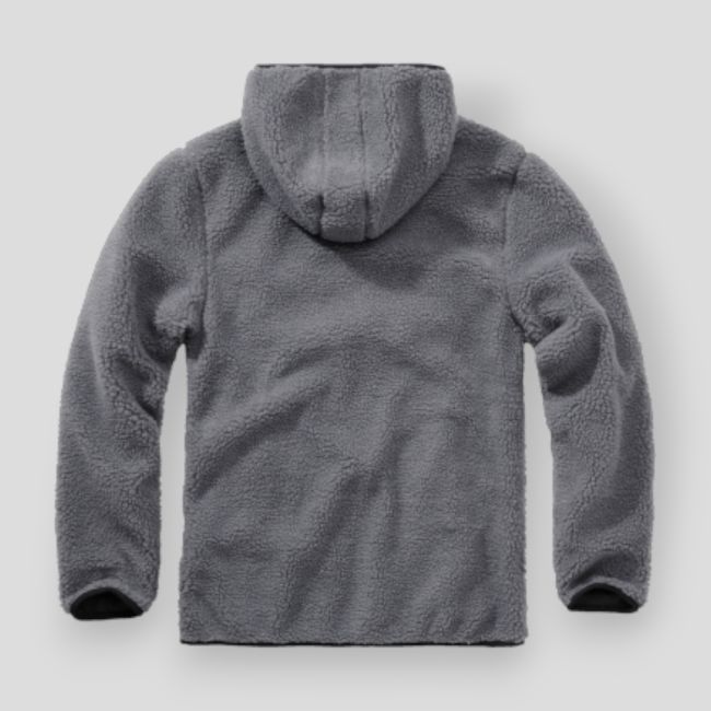 Sweat capuche zip polaire anthracite - Brandit