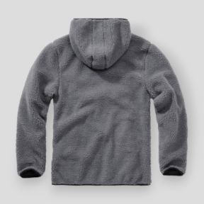Sweat capuche zip polaire anthracite - Brandit
