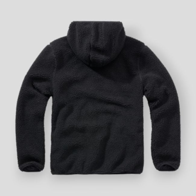 Sweat capuche zip polaire noir - Brandit
