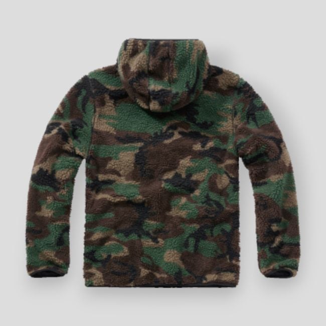 Sweat capuche zip polaire woodland - Brandit