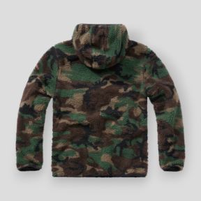 Bluza polarowa z kapturem na zamek woodland - Brandit
