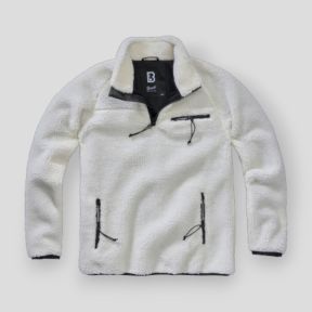 Sweat zip polaire blanc - Brandit