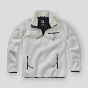 Sweat zip polaire blanc - Brandit