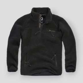 Bluza polarowa na zamek czarna - Brandit