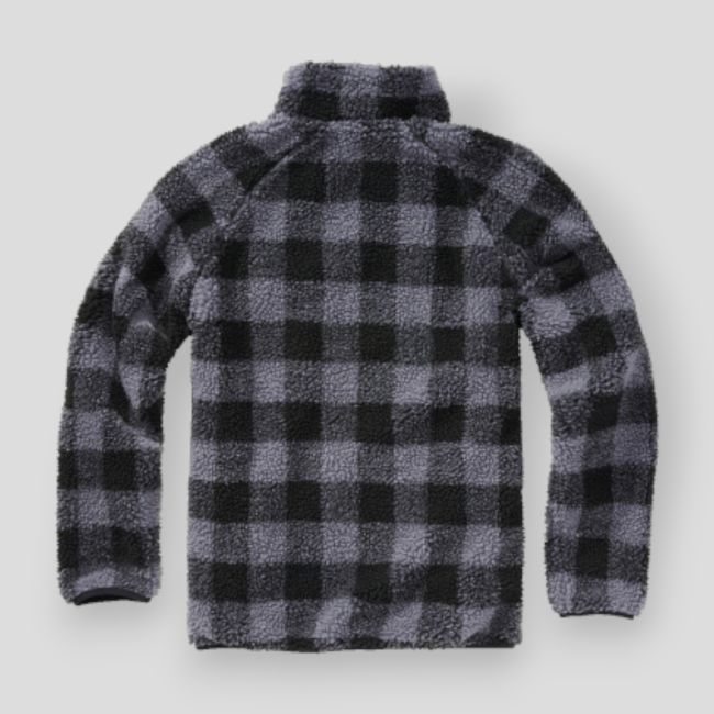 Fleece sweatshirt met rits zwart/grijs - Brandit