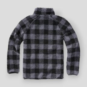 Bluza polarowa na zamek czarno-szara - Brandit