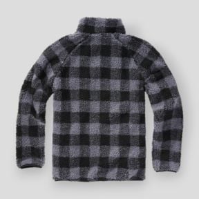 Bluza polarowa na zamek czarno-szara - Brandit