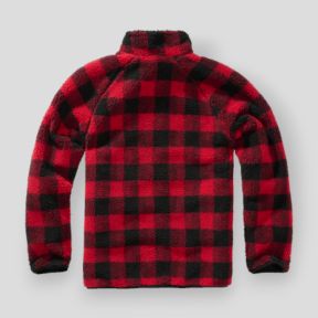 Fleece sweatshirt met rits rood/zwart - Brandit