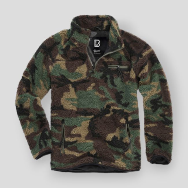 Fleece sweatshirt met rits woodland - Brandit