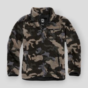 Sweat zip polaire darkcamo - Brandit