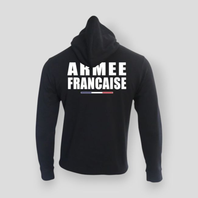 Sweatshirt mit Reißverschluss Französische Armee - Schwarz - Summit OutdoorLifestyle