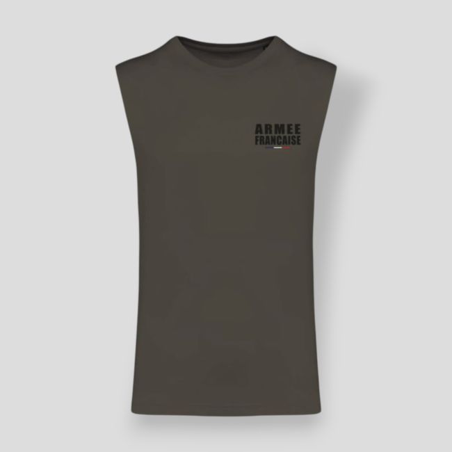 Koszulka bez rękawów Armée Française Dark - Khaki - Summit Outdoor Lifestyle