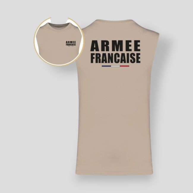T-shirt sans manche Armée Française Light - Coyote - Summit Outdoor Lifestyle