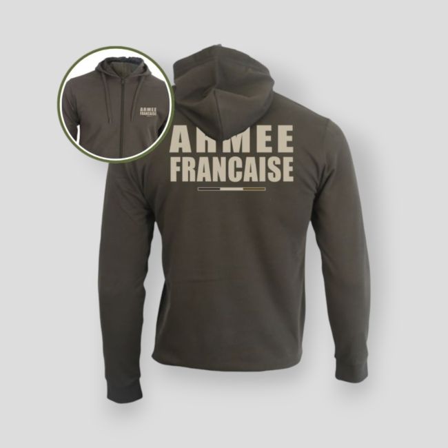 Sweatshirt met rits Armée Française BR - Kaki - Summit Outdoor Lifestyle