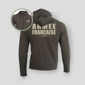 Sweatshirt mit Reißverschluss Armée Française BR - Khaki - Summit Outdoor Lifestyle