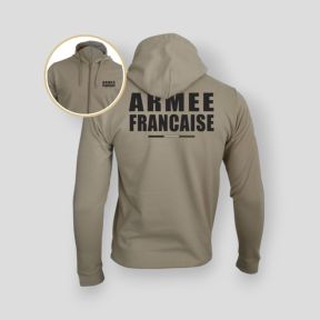 Sweatshirt com fecho Armée Française BV - Light Sand - Summit Outdoor Lifestyle