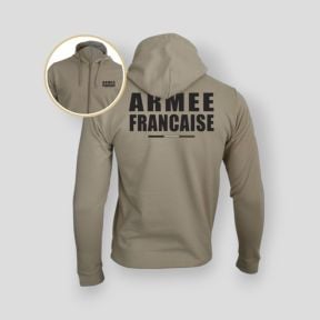 Felpa con zip Armée Française BV - Light Sand - Summit Outdoor Lifestyle