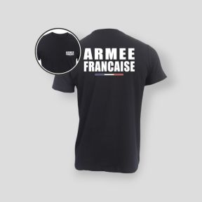 T-shirt 190g Armée Française - Preto - Summit Outdoor Lifestyle