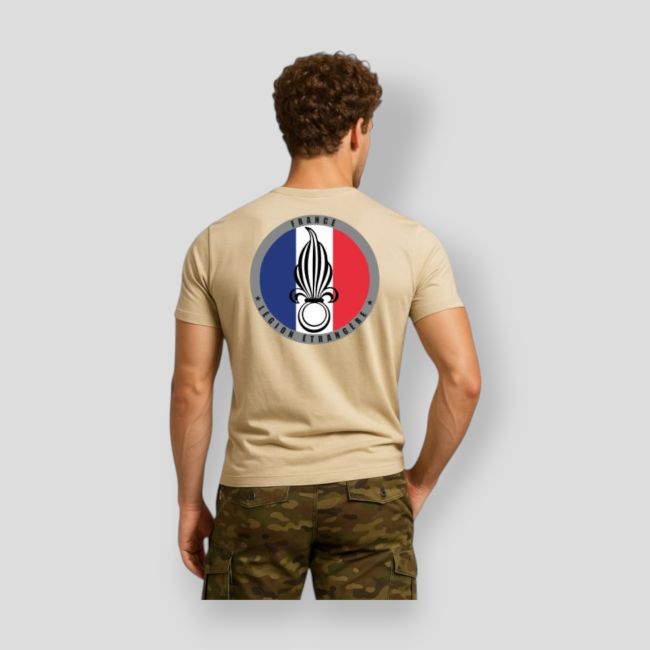 Camiseta 190g Legión Extranjera Francia - Coyote - Summit Outdoor Lifestyle