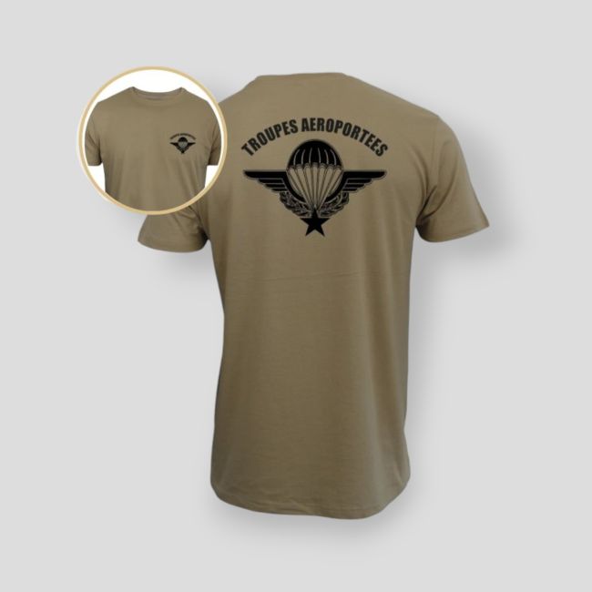 Camiseta 190g Tropas Aerotransportadas - Coyote - Summit Outdoor Lifestyle