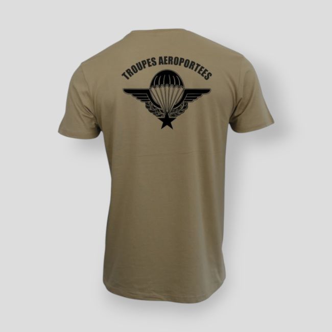 Camiseta 190g Tropas Aerotransportadas - Coyote - Summit Outdoor Lifestyle