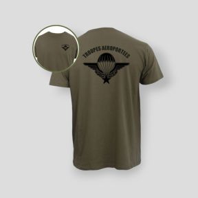 Camiseta 190g Tropas Aerotransportadas - Caqui - Summit Outdoor Lifestyle