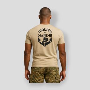 T-shirt 190g Troupes de Marine - Coyote - Summit Outdoor Lifestyle