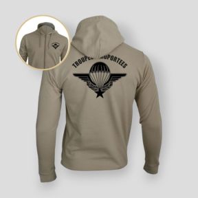 Sweatshirt com fecho de correr Troupes Aéroportées - Light Sand - Summit Outdoor Lifestyle