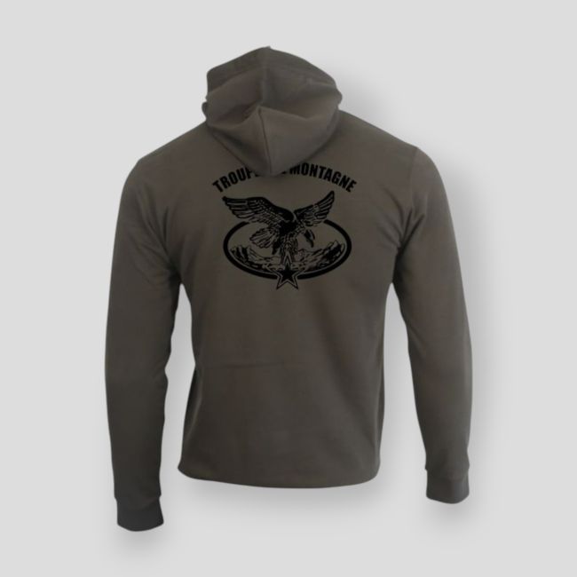 Felpa con zip Troupes de Montagne - Kaki - Summit Outdoor Lifestyle